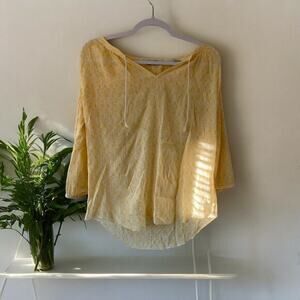 Maison scotch ￼‎ silk blend, tropical drift blouse women's size 2